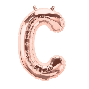 Picture of Foil Balloon Letter C rose gold 83cm
