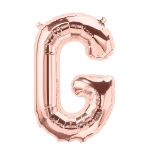 Picture of Foil Balloon Letter G rose gold 83cm