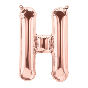 Picture of Foil Balloon Letter H rose gold 83cm
