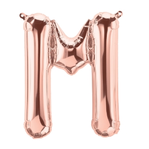 Picture of Foil Balloon Letter M rose gold 83cm