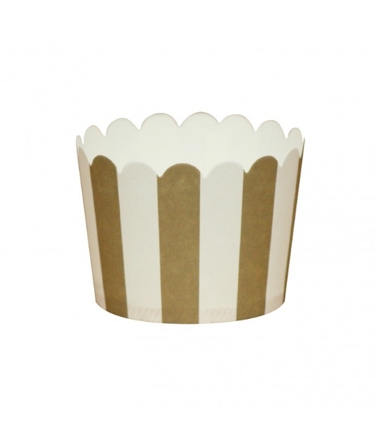 Picture of Baking cups gold stripes