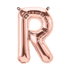 Picture of Foil Balloon Letter R rose gold 83cm