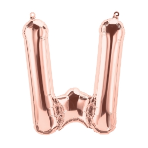 Picture of Foil Balloon Letter W rose gold 83cm