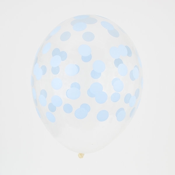 Σετ μπαλόνια πουά γαλάζια