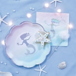 Picture of Paper Plates (22cm) - Mermaid iridiscent