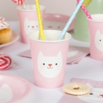 Picture of Paper Cups - Pink Cat