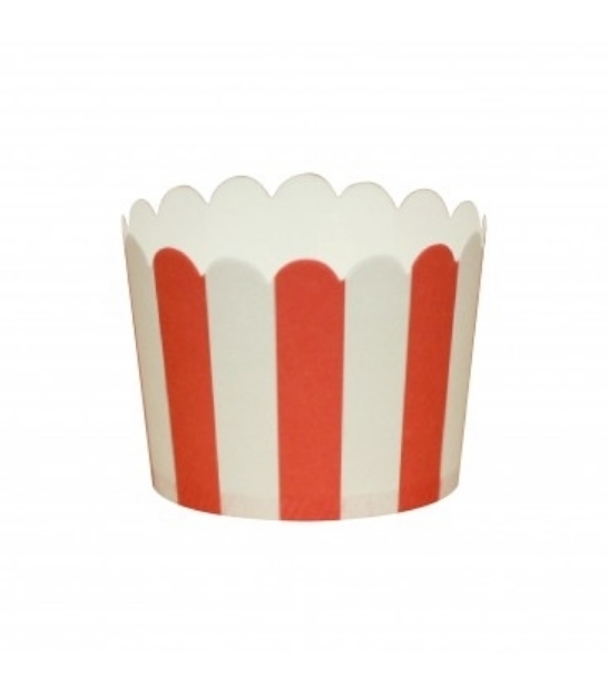 Picture of Baking cups red stripes