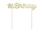 Picture of Cake topper - 1st Birthday, gold