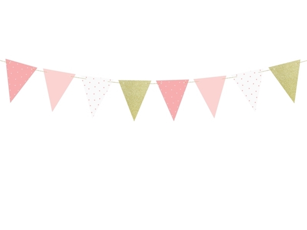 pink paper garland