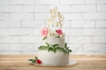 Picture of Cake topper - Mr&Mrs gold