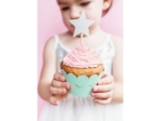 Picture of Silver Glitter Star Cupcake Toppers