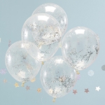 Picture of Holographic glitter confetti balloons