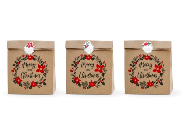 Picture of Gift bags Merry Little Christmas (3pcs)