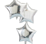 Picture of Holographic star shaped foil balloons