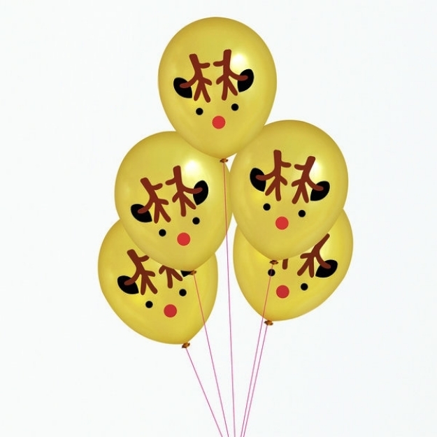Picture of Printed balloons-Mini reindeers
