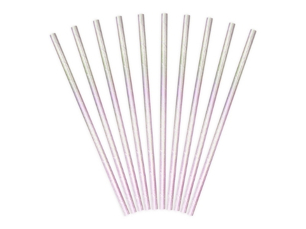 Picture of Paper Straws, iridescent, ( 10 pc.)