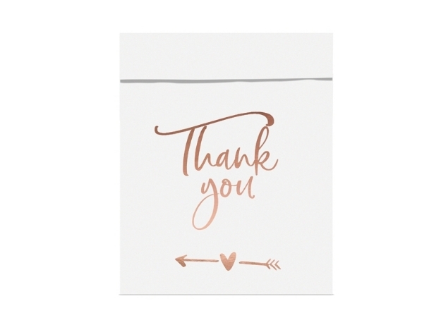 Picture of Paper treat bags Thank you (6pcs)