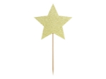 Picture of Cupcake toppers - Stars, gold