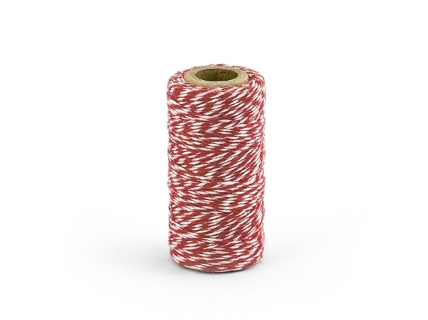 Picture of Baker's Twine -  Red and white (50m)