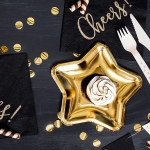 Picture of Dinner paper plates - Star gold (6pcs)