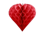 Picture of Honeycomb Heart, red, 30cm