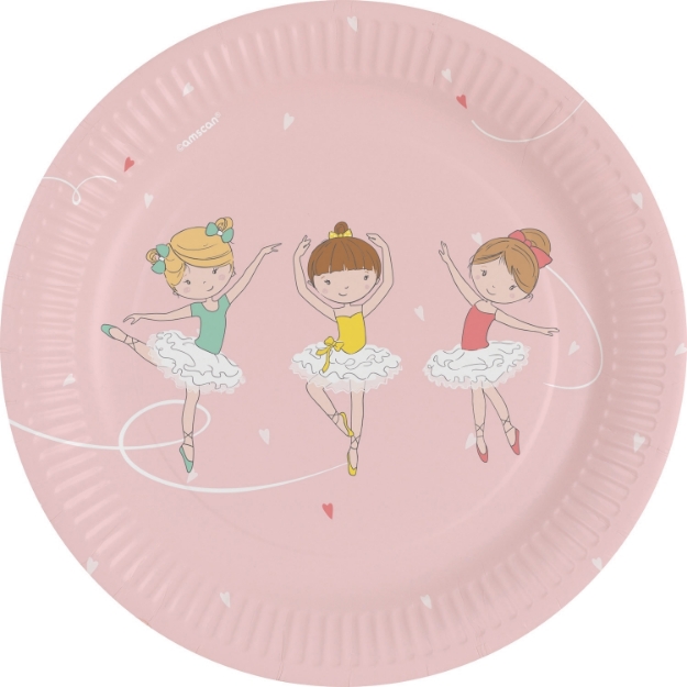 Picture of Paper plates (18cm) - Ballerina
