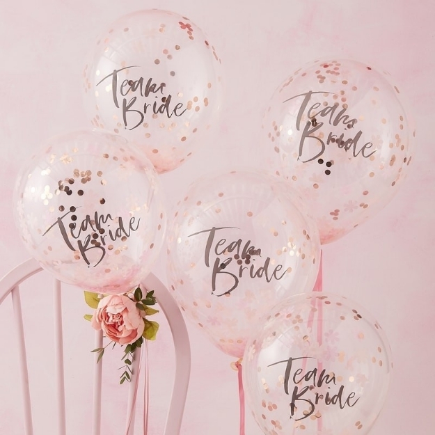 Picture of Flower confetti Balloons - Team Bride