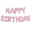 Picture of Matte Pink Happy Birthday Balloon Bunting