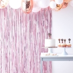 Picture of Matte pink curtain backdrop