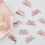 Picture of Rose Gold Table Confetti - Happy Birthday