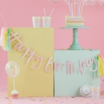 Picture of Iridiscent Happy Birthday Bunting