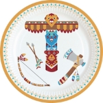 Picture of Paper plates (18cm) - Little Indians