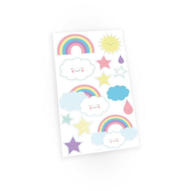 Picture of Temporary tattoos - Cloud and rainbow