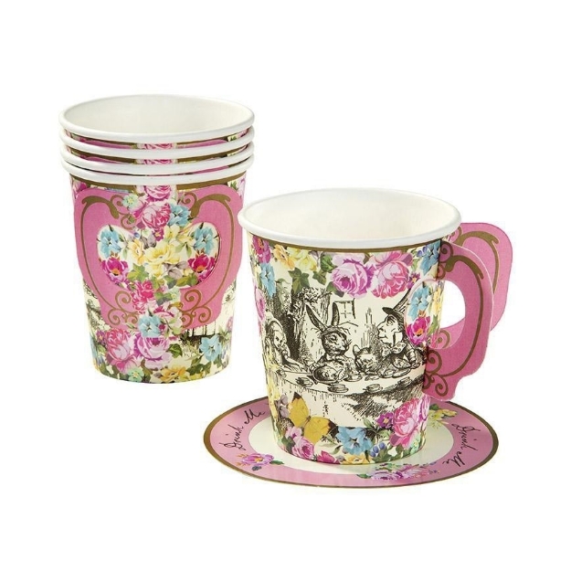 Picture of  Paper Cups & Saucers - Alice in Wonderland