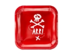 Picture of Plates Party red - Pirate (6pcs)
