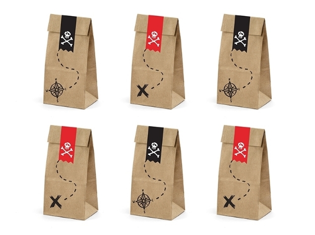 Picture of Treat bags - Pirates Party (6pcs) 21x8x6cm.