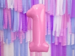 Picture of Foil Balloon Number "1", 86cm, pink