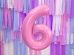 Picture of Foil Balloon Number "6", 86cm, pink