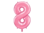 Picture of Foil Balloon Number "8", 86cm, pink