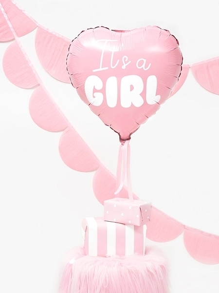 Picture of Foil Balloon Heart - It's a girl