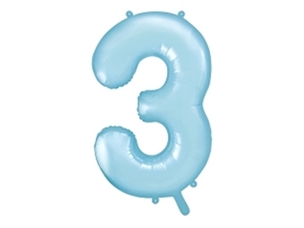 Μπαλόνι Αριθμός 3 Γαλάζιο 86cm