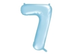 Picture of Foil Balloon Number "7", 86cm, light blue