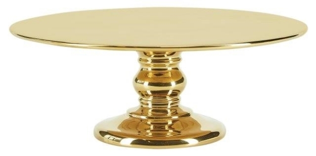 Picture of Ceramic Cake Stand Gold (L)