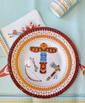 Picture of Paper plates (18cm) - Little Indians