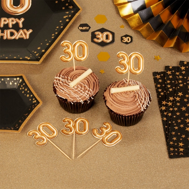 Picture of Cupcake toppers number 30 