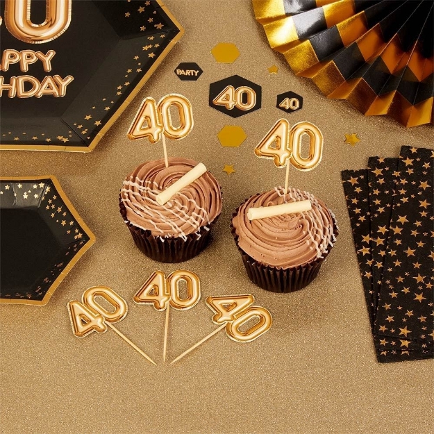Picture of Cupcake toppers number 40 