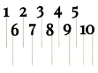 Picture of Black Table Number (1-9)