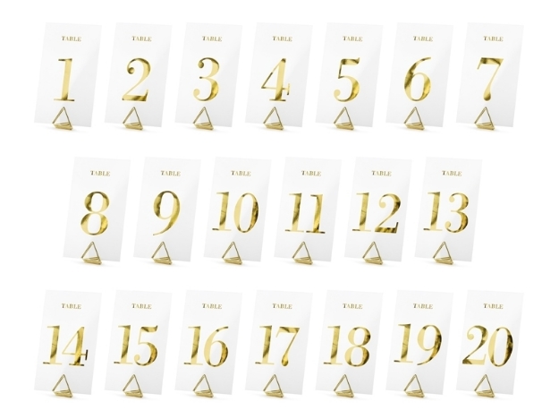 Picture of Transparent table numbers (1-20)