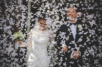 Picture of Confetti cannon with butterflies, white, 40cm