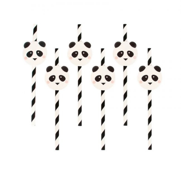 Picture of Paper straw - Panda (12pc)